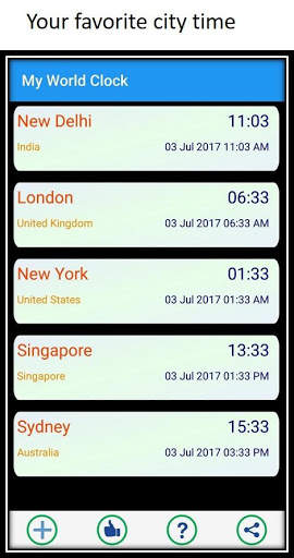 World Clock screenshot 3
