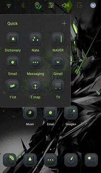 Black Big Bang Launcher theme screenshot 5