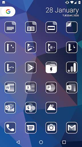 Monoic SQ White Icon Pack screenshot 5
