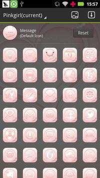 Pink girl GO Launcher Theme screenshot 7