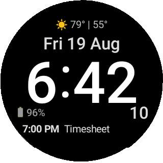 Be:Wi WatchFace screenshot 1