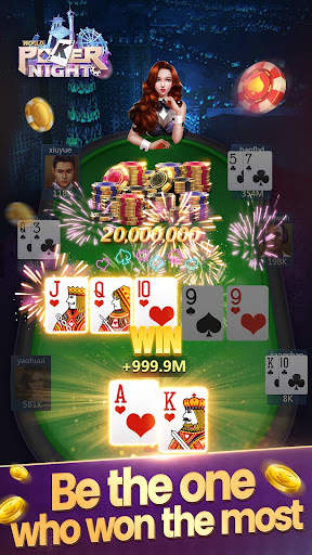 Free Texas Holdem Card Games-World Poker Night screenshot 3