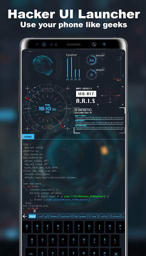 Hacker HUD Launcher screenshot 1