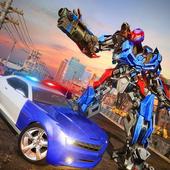 Police Car Fighter Robot : Transform Games 2018 icon
