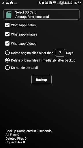 Backup Status SD screenshot 4
