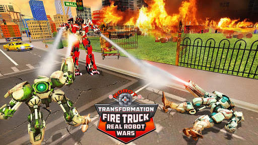 Robot Transformation Fire Truck: Real Robot Wars screenshot 13