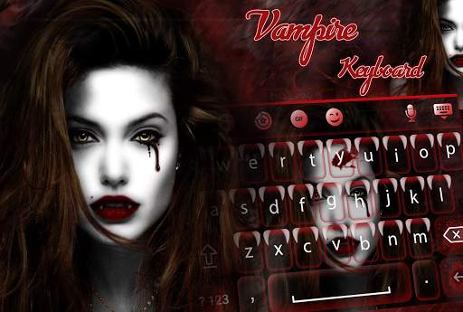 Vampire Keyboard Theme स्क्रीनशॉट 1