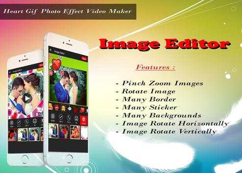 Heart Gif Photo Effect Video Maker With Music 2018 screenshot 5