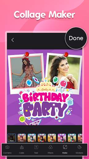 Birthday wishes song photo frame cake on photo screenshot 4