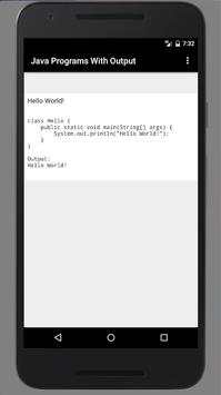 Java Programs With Output screenshot 2