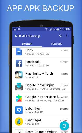 App Apk Backup & Restore - NTK Backup for Android screenshot 3