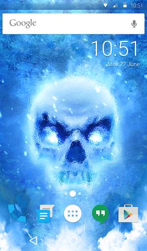 Ice Skull Animated Keyboard   Live Wallpaper screenshot 6
