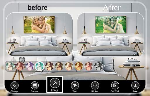 Bedroom Photo Frames – Royal Pixel Effect Editor screenshot 3