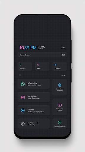 Neomix KLWP theme screenshot 5