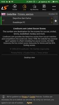 LIVE SCORE screenshot 2