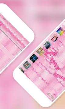 Tema Wa Pink Transparan Wallpaper screenshot 2