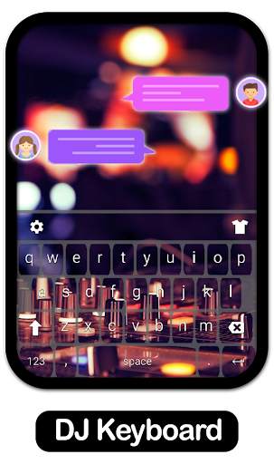 DJ Purple Keyboard for iPhone 11 screenshot 1