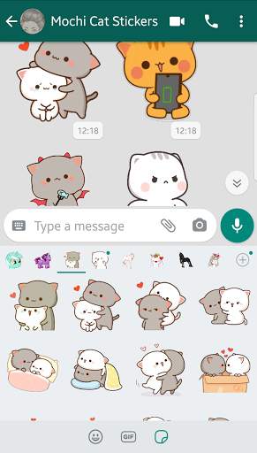 Mochi Peach Cat Stickers for WhatsApp 😻 screenshot 4