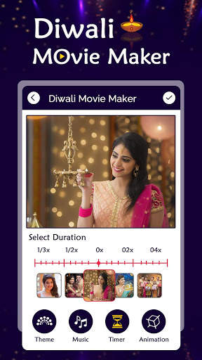Diwali Photo to Video Maker : Diwali Movie Maker 4 تصوير الشاشة