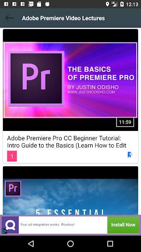 Learn Adobe Premiere Pro Video Lectures screenshot 3