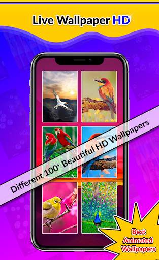 Bubble 3D Bird Live Wallpaper скриншот 3
