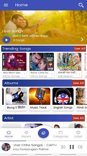 Nepali Mp3 Songs screenshot 1