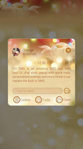 GO SMS MY GIFTS THEME screenshot 4