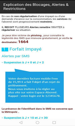 Assistance FREE Mobile screenshot 4
