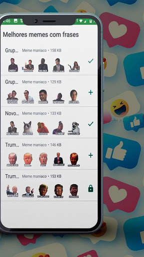 Memes com frases para WhatsApp WAStickersapps 2020 screenshot 3