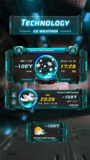 Technology GO Weather Widget Theme screenshot 1