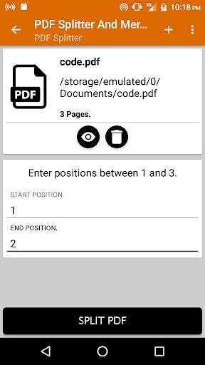 PDF Splitter And Merger screenshot 2