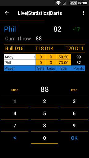 Live Statistics Darts: Scoreboard screenshot 5