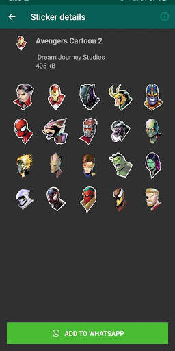 Avengers (Superhero) Sticker for Whatsapp screenshot 3