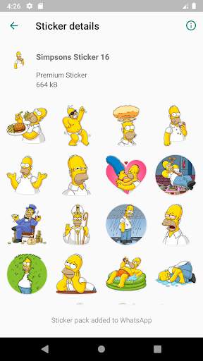 WAStickerApps Simpsons Sticker screenshot 4