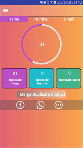 Smart Contact Manager Scan Contacts screenshot 5