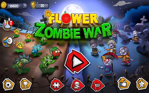 Flower zoombie war screenshot 1