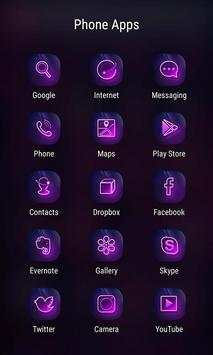Purple Flowers ZERO Launcher screenshot 3
