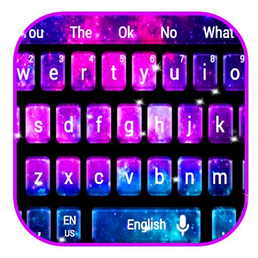 Colorfull Galaxy Keyboard 10001003