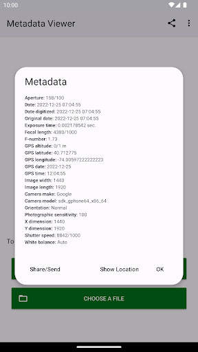 Photo Metadata Viewer screenshot 9