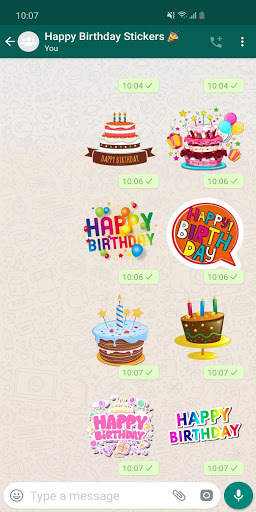 Stickers Happy Birthday 🎂 WAStickerApps Birthday screenshot 2
