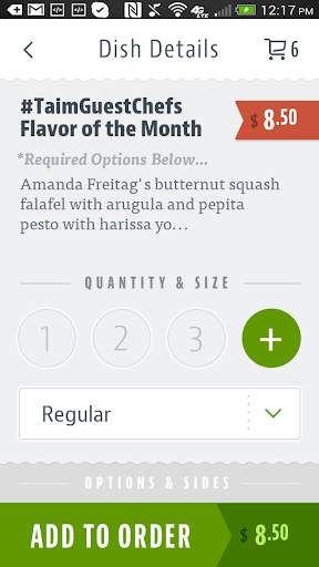 Taim Falafel screenshot 4