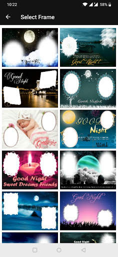 Night Dual Photo Frames screenshot 2