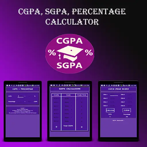 CGPA, SGPA, Percentage Calculator Pro screenshot 1