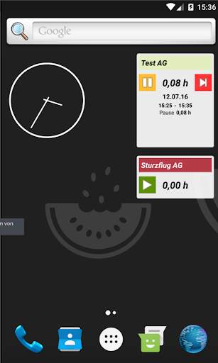 Arbeitszeitkonto screenshot 2