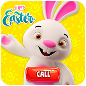 Easter bunny: Rabbit prank call for kids icon