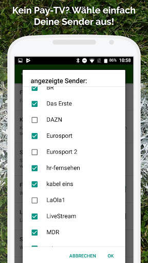 Fussball im TV live screenshot 5