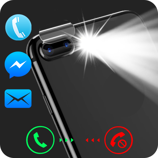 Flash on Call and SMS: Automatic flash alert 2018 icon