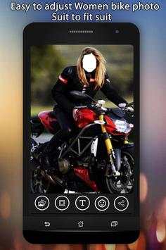 Women Bike Photo Suit screenshot 4