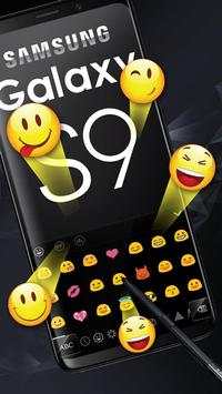 Cool Black Keyboard for Galaxy S9 screenshot 3