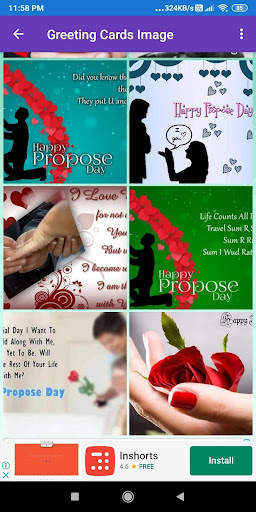 Happy Propose day:Greeting,Pho screenshot 1